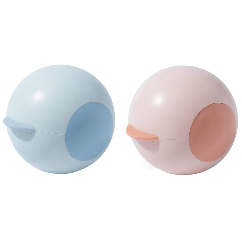 

2 Pcs Lint Rollers Ball,Remover and Pet Hair Removal Device Washable and Reusable Extra Sticky Rollers, Pink & Blue