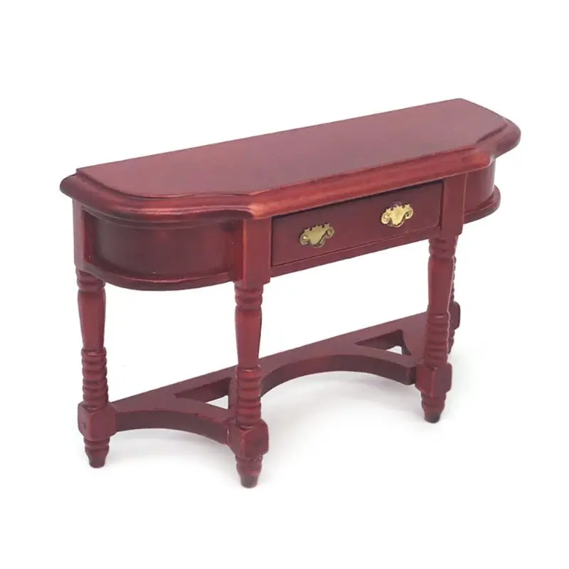 1:12 миниатюрная кукольная мебель деревянный обеденный стол Миниатюрный