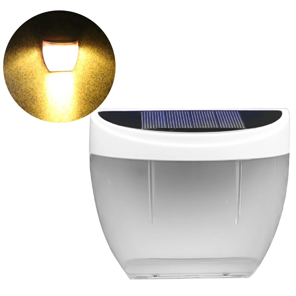 

Solar Wall Light Courtyard Wall Lamp Led Outdoor Garden Light Waterproof Fence Light 8LED for Courtyard Wall Outdoor decor light