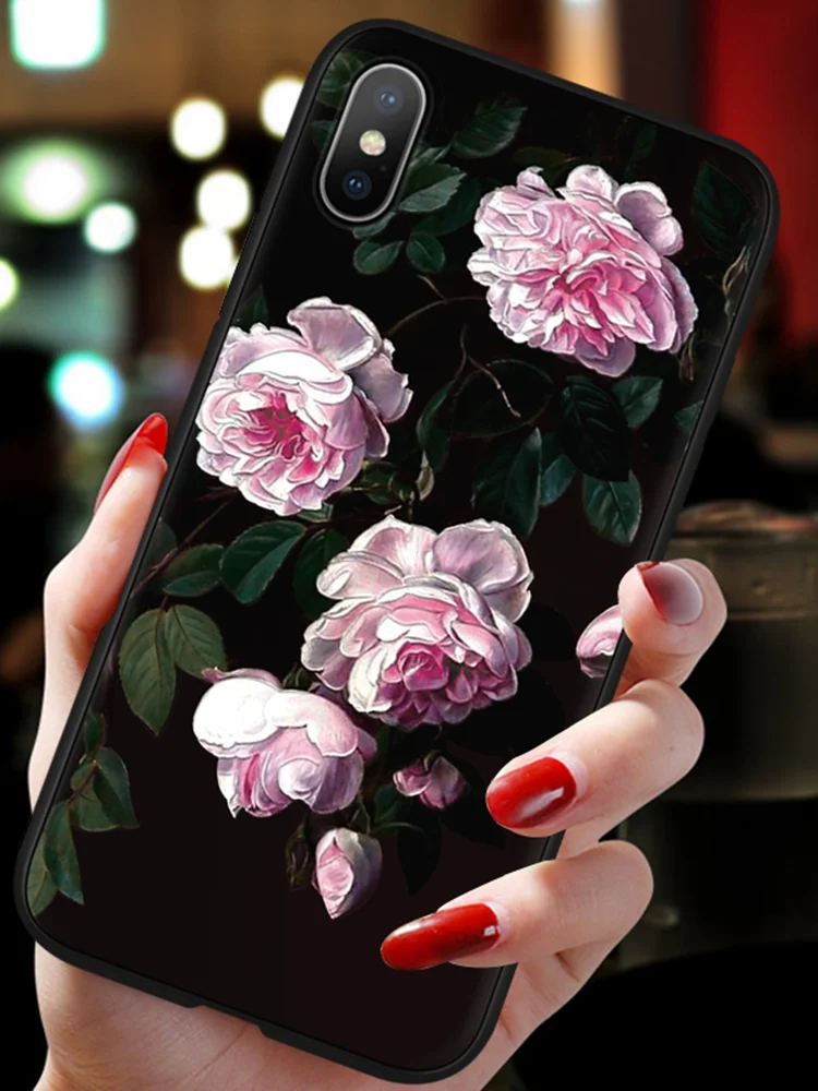 4fh3b 3D с тиснением и изображением ТПУ чехол для Xiaomi mi 9 SE Honor 8 Lite 9T A1 A2 A3 CC9 CC9e F1 для Red mi 7A 6A S2 Note 7 5A 5 6 iPad Pro Plus цветок матовый чехол - Цвет: 4fh3b
