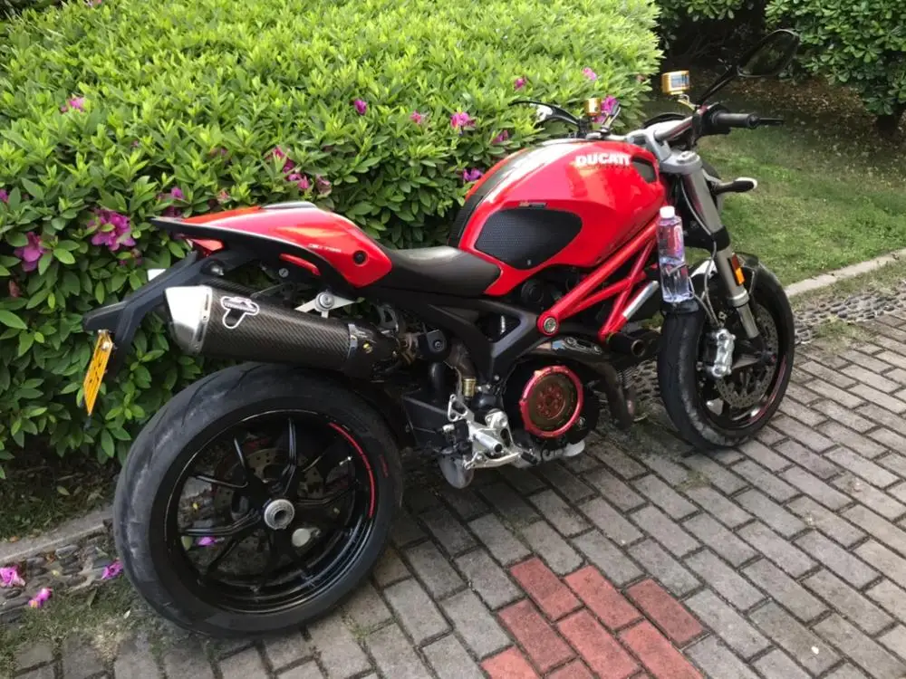 

BIKINGBOY Rear Sets Foot Pegs Rests for Ducati Monster 796 10 11 12 13 14 Footpegs 11 Adjustable Positions Rearsets Pedals