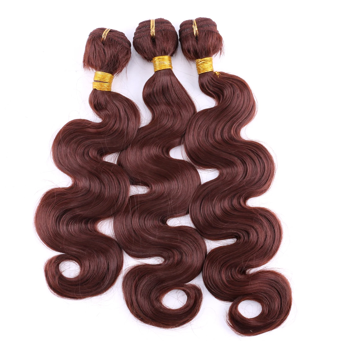 

Черно-коричневые волнистые пучки волос 14-24 дюйма, высокотемпературные синтетические волосы для наращивания, искусственные волосы 100 дюйма, ...