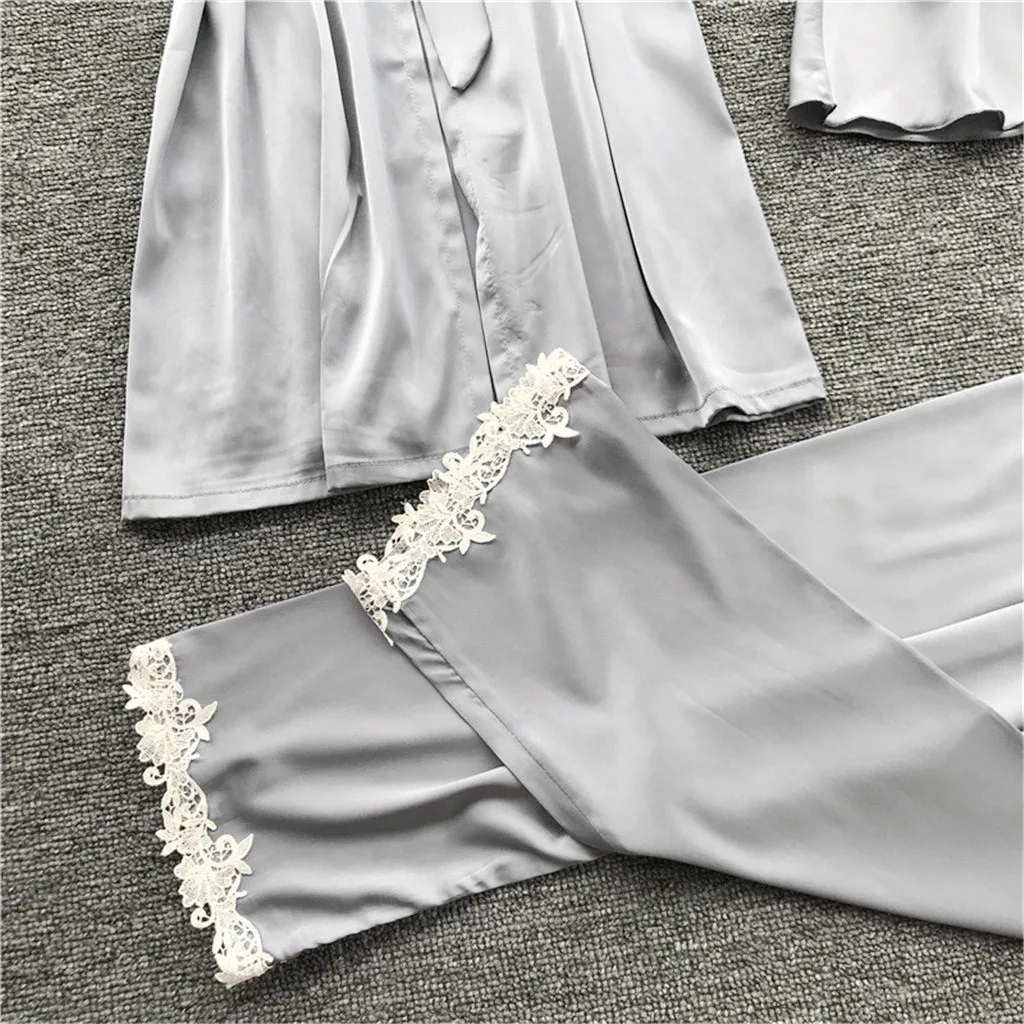 

Women Sexy Lace Lingerie Nightwear Underwear Babydoll Sleepwear Dress 5PC Suit