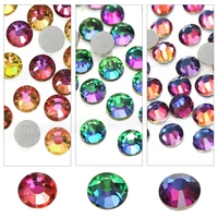 volcano blue red green flare non hot fix rhinestones strass crystals for diy 3d nails art decor glitters stones sequins manicure
