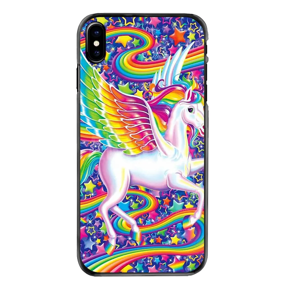 Для iPhone 4 4S 5 5S 5C SE 6 6S 7 8 Plus X XR XS Max iPod Touch Rainbow Inspiring Lisa Frank tiger horse dog Cat чехлы |