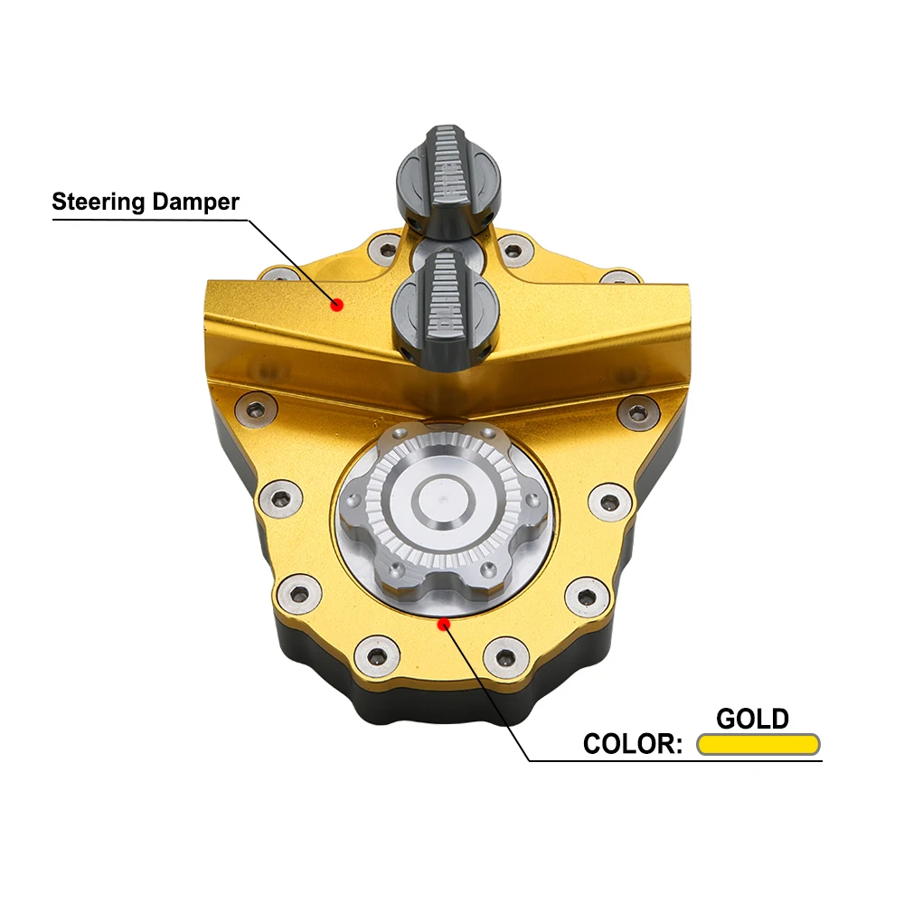 Универсальный Регулируемый стабилизатор рулевого демпфера с ЧПУ для мотоцикла