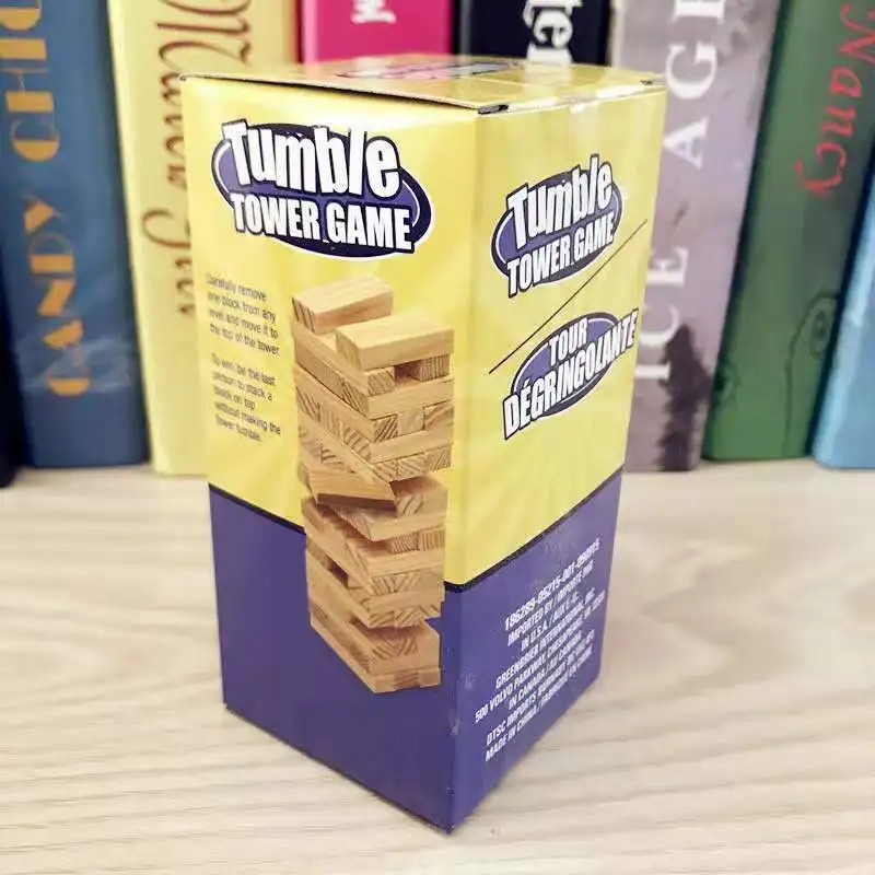 Детская деревянная труба 36 планшетов/деревянный цвет/Строительный блок высотой