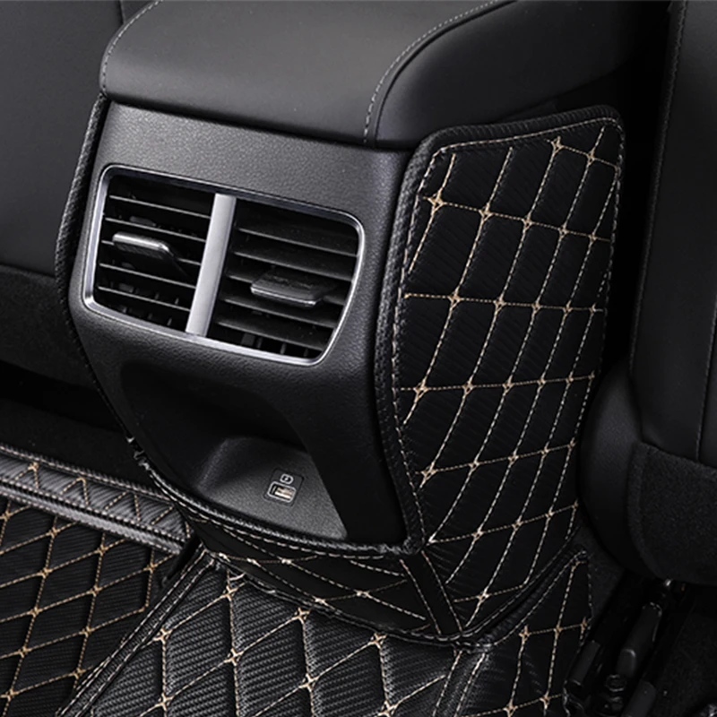 

Car Seat Back PU Leather Protector Dust-Proof Kick Mat Protect From Mud Dirt Waterproof Child Kick Pad For Hyundai Sonata 2020