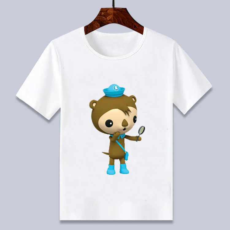 Забавные рисунками октонавтов футболка с мультяшным принтом Футболки Футболка