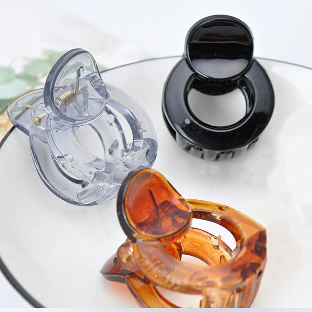 

1Pc Korean Solid Big Hair Claws Elegant Acrylic Hair Clips Hairpins Barrette Headwear for Women Girls Hair Accessories