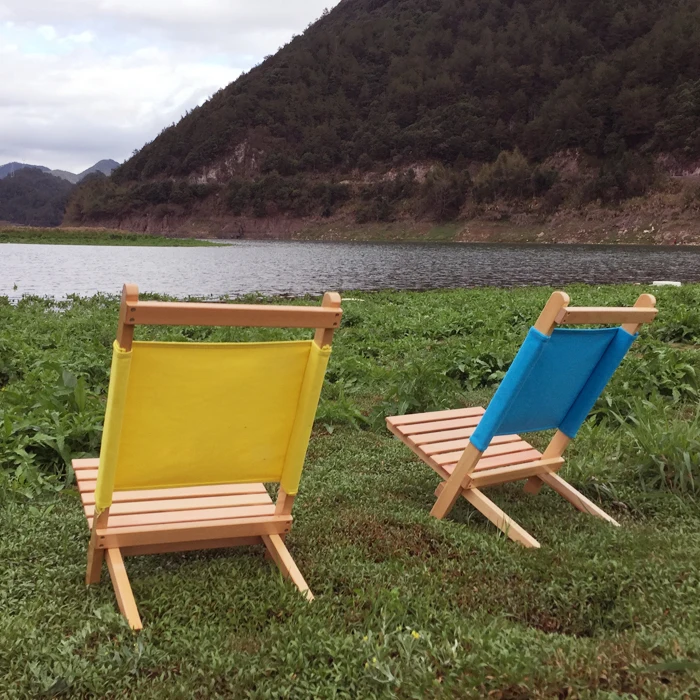 Портативный складной деревянный стул шезлонг для пляжа мебель кемпинга и