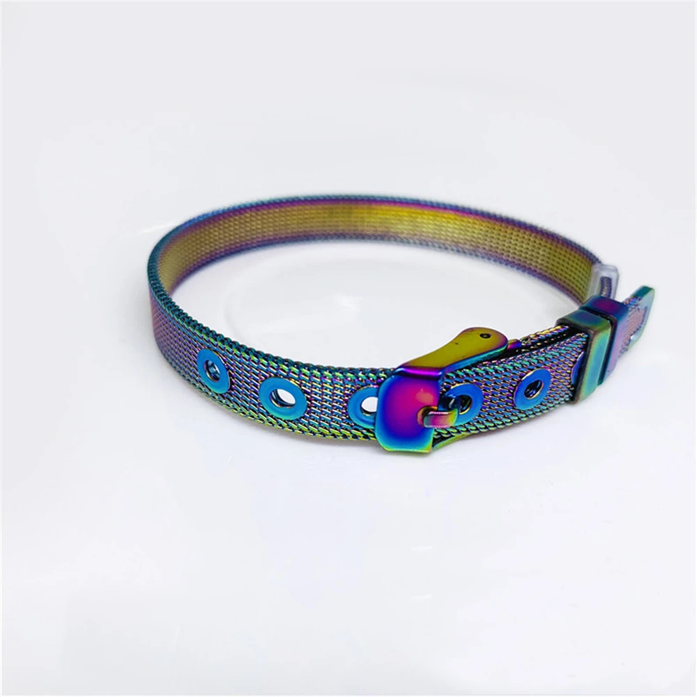 

Loredana Fashion 8MM color titanium steel mesh bracelet stainless steel mesh bracelet adjustable mesh bracelet bracelet