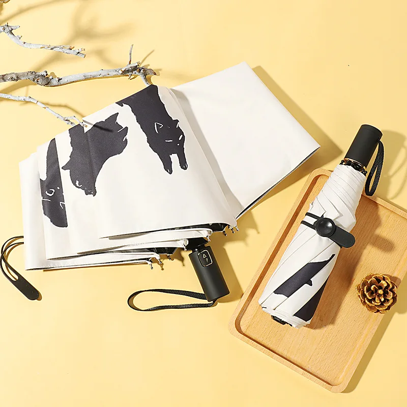 Tri со складным зонтом в любую погоду складной зонтик от солнца творческий