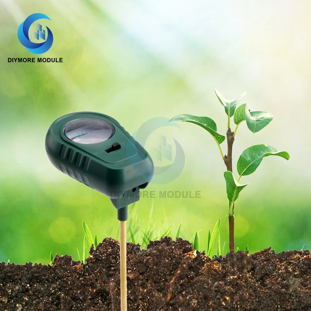 3 in 1 Soil PH Meter Sunlight Tester Garden Flowers Moisture Sensor Plants Acidity Humidity Monitor Detector | Электронные