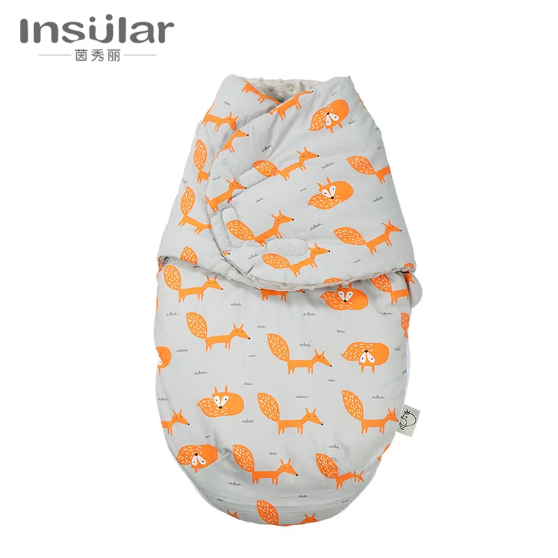 Спальный мешок для малышей из хлопка с изображениями мультфильмов новорожденных