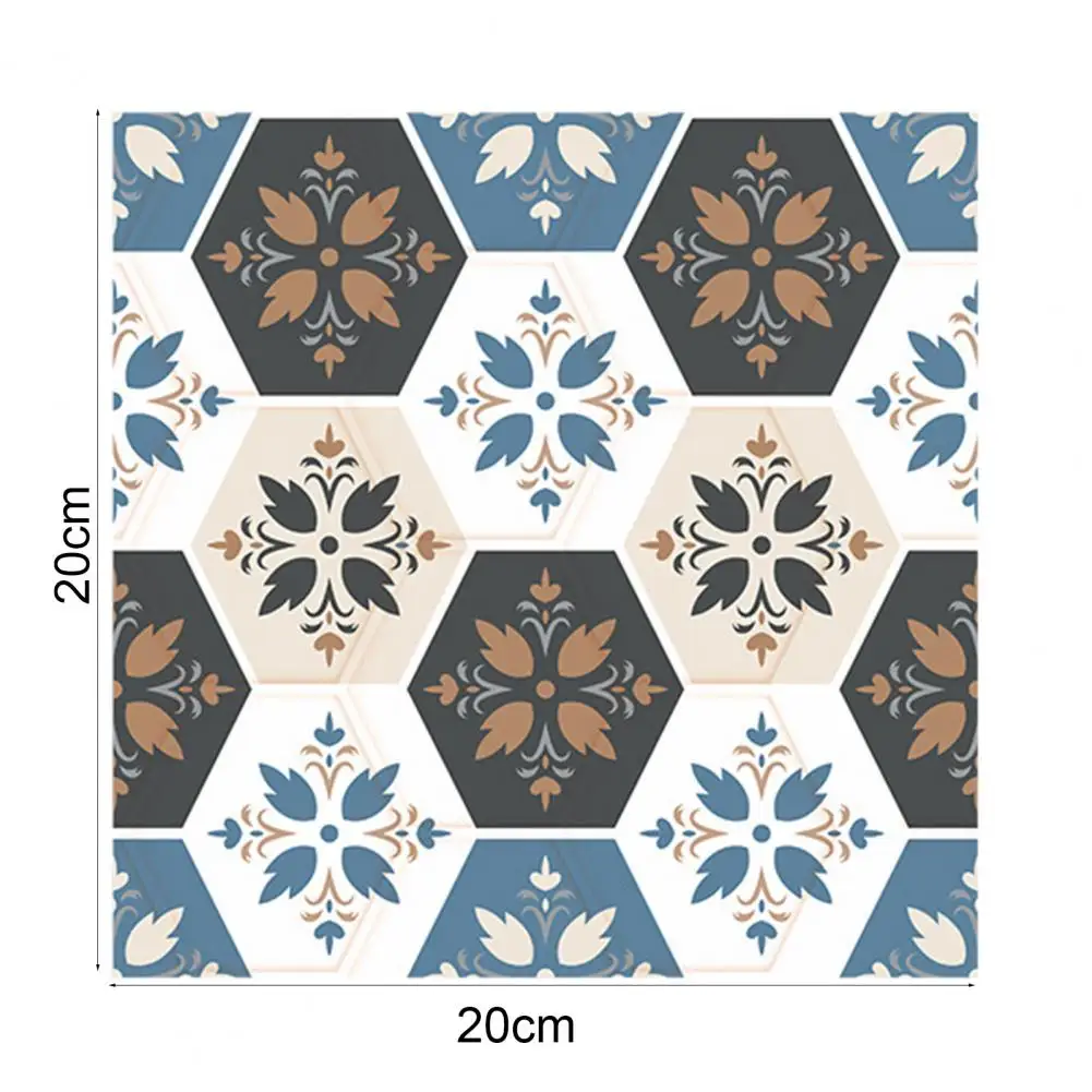 6 шт. самоклеящиеся наклейки на пол из ПВХ с геометрическим принтом | Дом и сад