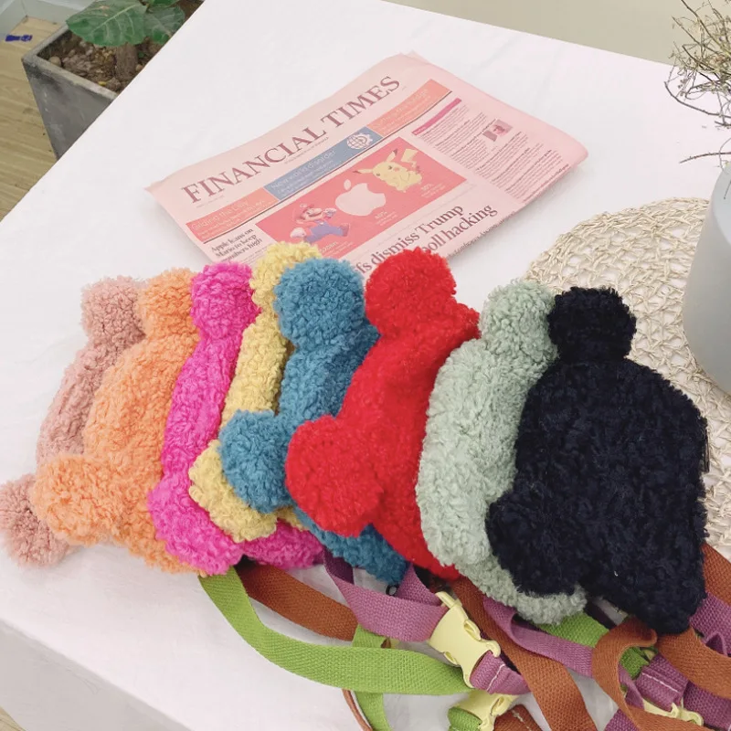 

Children Mini Clutch Bag 2020 Autumn Winter Plush Crossbody Bags for Boys Girls Small Coin Pouch Toddler Purse Coin Wallet