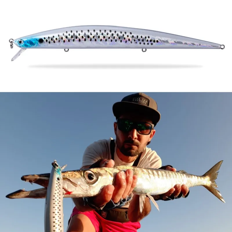Hunthouse Tide Slim Minnow flyer175 плавающая жесткая приманка для рыбалки Морская рыбалка 175 мм 25 г/34 г ABS пластик для морской щуки