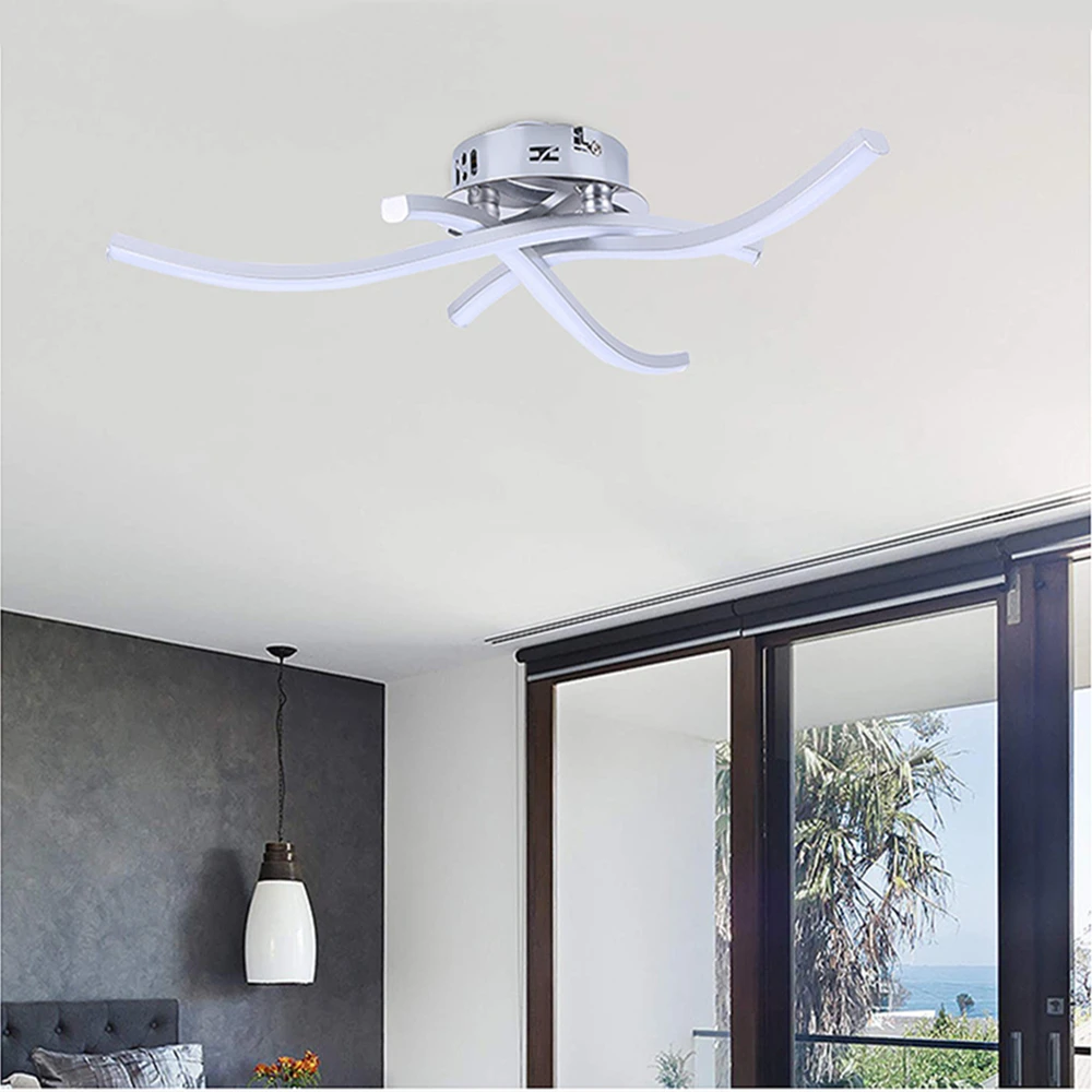 

[DBF]Modern LED Ceiling Light 18W/24W Forked Shaped Round/Square Warm/Cold White Light Corridors Living Room Decor