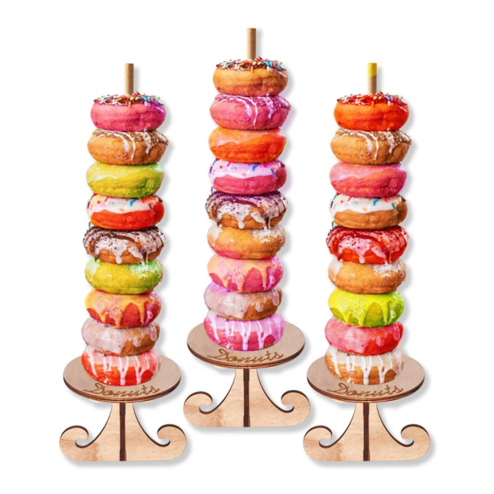 1 шт. деревянный держатель для пончиков|Товары украшения тортов| |