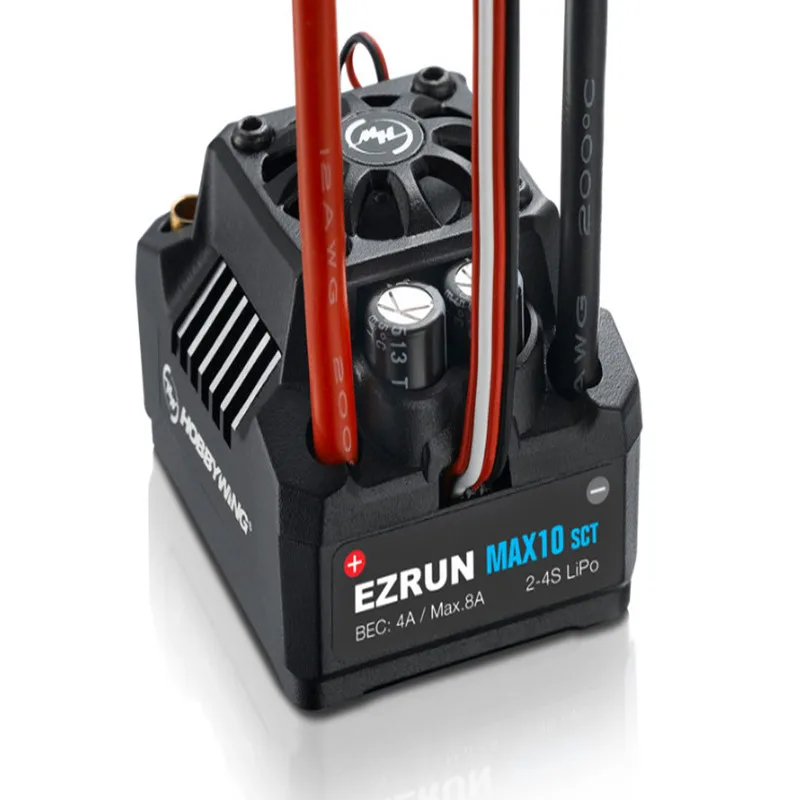 Hobbywing EZRUN Max10 SCT 120A ESC водонепроницаемый бесщеточный 1/10 для радиоуправляемого