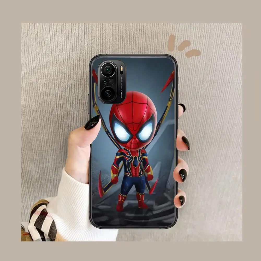Фото 3D Мини чехол для телефона Marvel для xiaomi redmi POCO F1 F2 F3 X3 Pro M3 9C 10T Lite NFC черный чехол силиконовая задняя крышка Prett mi 10 ultra c №2