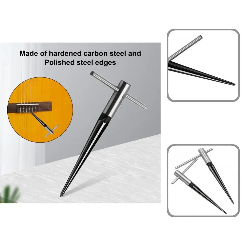 

High Quality Pin Hole Reamer Tapered Acoustic Woodwork Tool Compact Guitar Reamer Solid Instrument Accessories