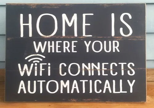 Металлический плакат с Wi-Fi 20x30 см |