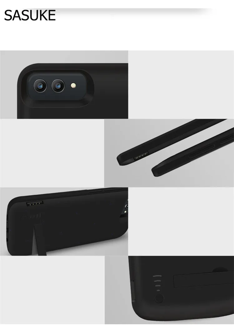 Чехол для зарядного устройства 6500 мАч 6000 мАч 5000 мАч для huawei P20 mate 10 Pro Lite Honor V10 9 10 Play с полным покрытием и подставкой