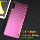 3D градиентная углеродное волокно задняя наклейка для Samsung Galaxy A52 A20 A30 A40 M30 A60 A70 A80 A51 A71 защитная пленка