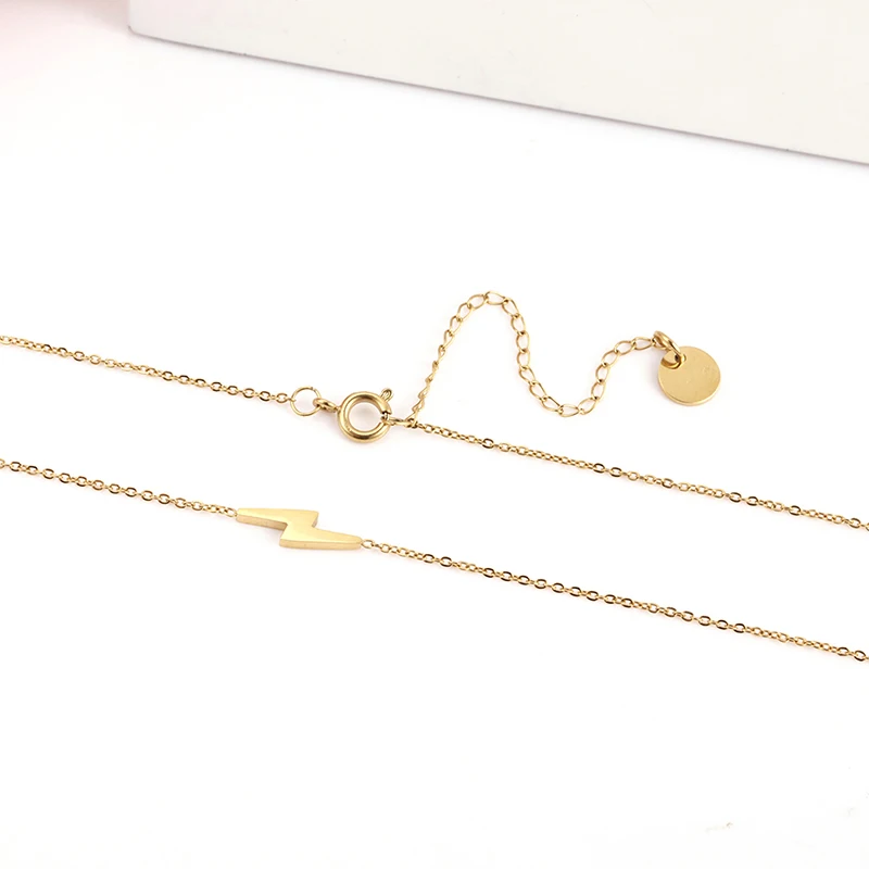 PINSHANG подарки на новый год ожерелье из нержавеющей стали для женщин шею кулон