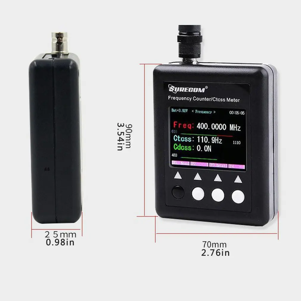 

SF401-PLUS Portable Frequency Counter Handheld Counter Tester Walkie Talkie Reader Communication Equipment