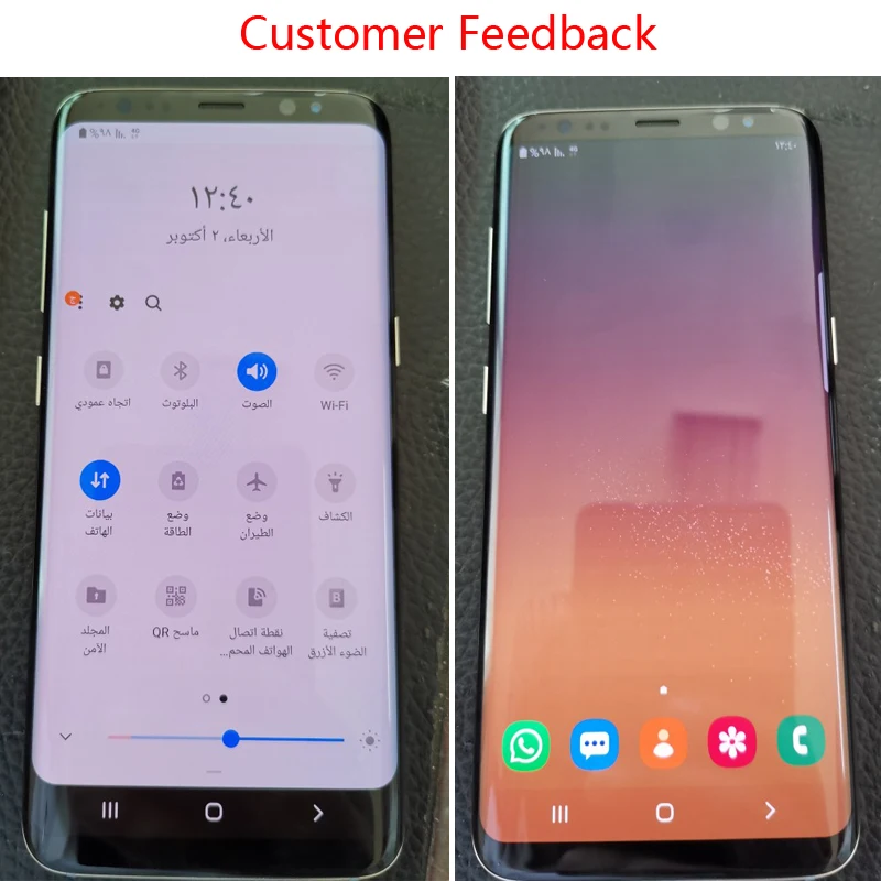 Super AMOLED экран для Samsung Galaxy S8 ЖК дисплей G950 G950F G955fd G955F защита от затемнения с