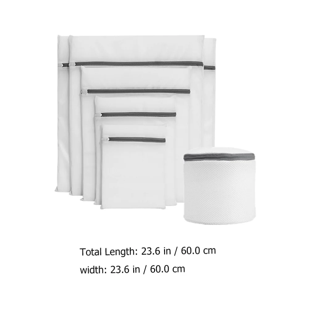 

1 Set 6Pcs Home Travel Wash Bags Laundry Bags Practical Laundry Bags (White)