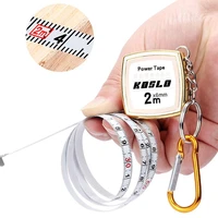 2m measure tape portable pocket keychain soft retractable ruler measuring tape for body tailor cloth sewing craft centimeter