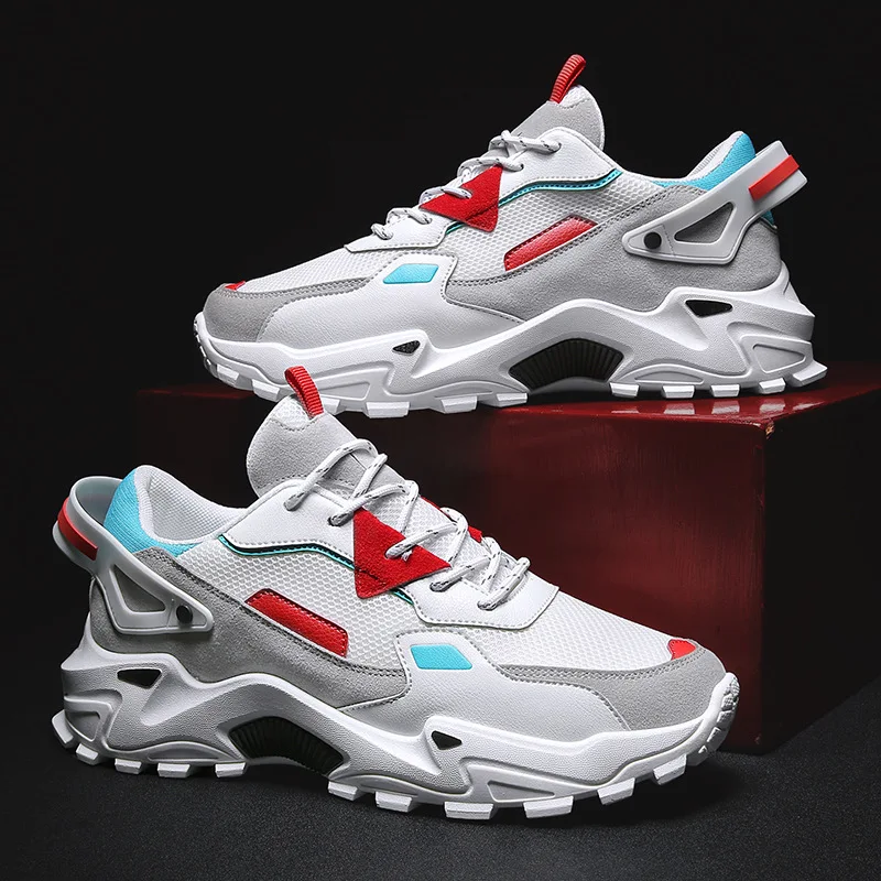 Мужская обувь на очень высокой толстой подошве весна-лето 2020 новый стиль