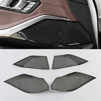 for bmw 3 series g20 2019 2020 stainless steel interior door stereo speaker audio ring cover sound frame decoration trim