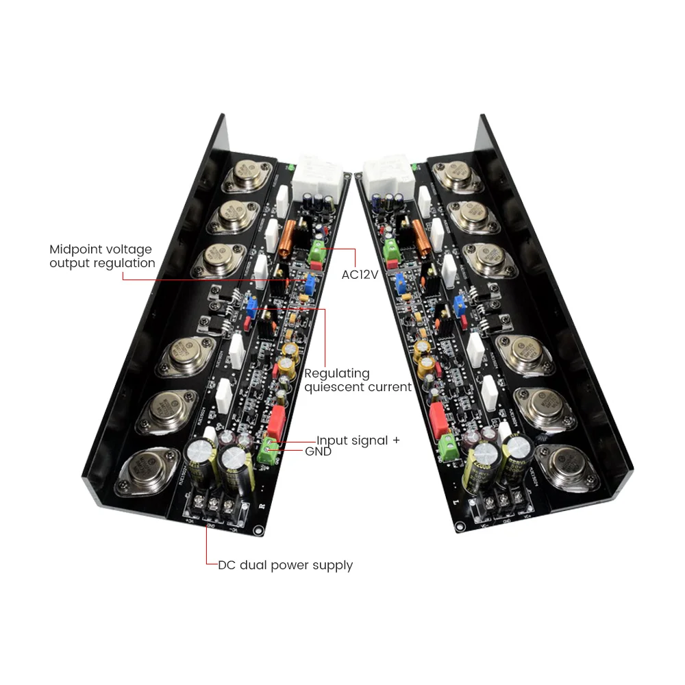 AIYIMA 2Pcs KSA50 HIFI Fever High Power Pure Class AB Amplifier Board 250W×2 Adjustable A | Электроника