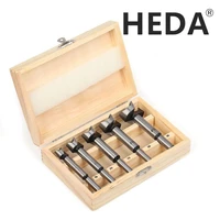 free shipping 5pcs 1520253035mm forstner tips woodworking tools hole saw kit cutter hinge boring round shank drill bits set