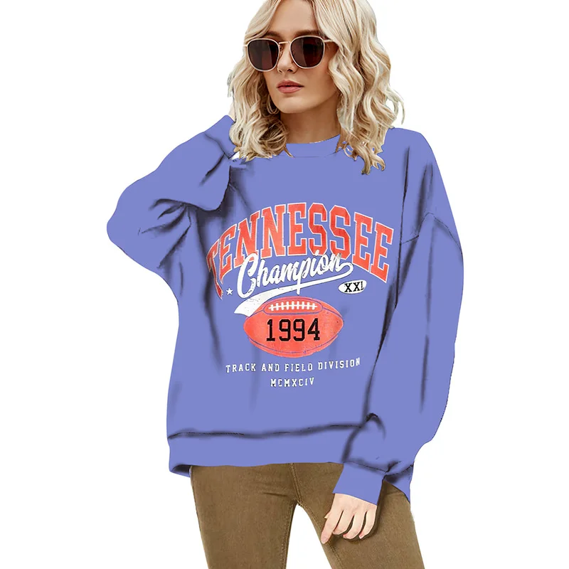 

Letter Printing Sweatshirt Women Oversized Hoodies Casual Streetwear Designer Sweatshirt Normcore/Minimalist Autumn French Tops