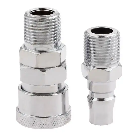 2 шт. пневматические детали евро воздушный шланг коннектор компрессора