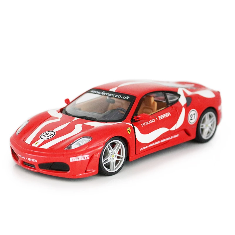Bburago 1/24 1:24 Масштаб Ferrari F430 GTR Гоночный Спортивный автомобиль литой Дисплей