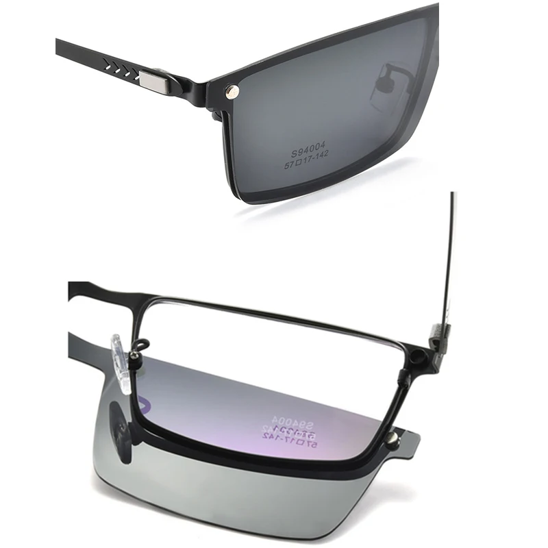 Очки солнцезащитные Мужские поляризационные прямоугольные ультралегкие HD-очки