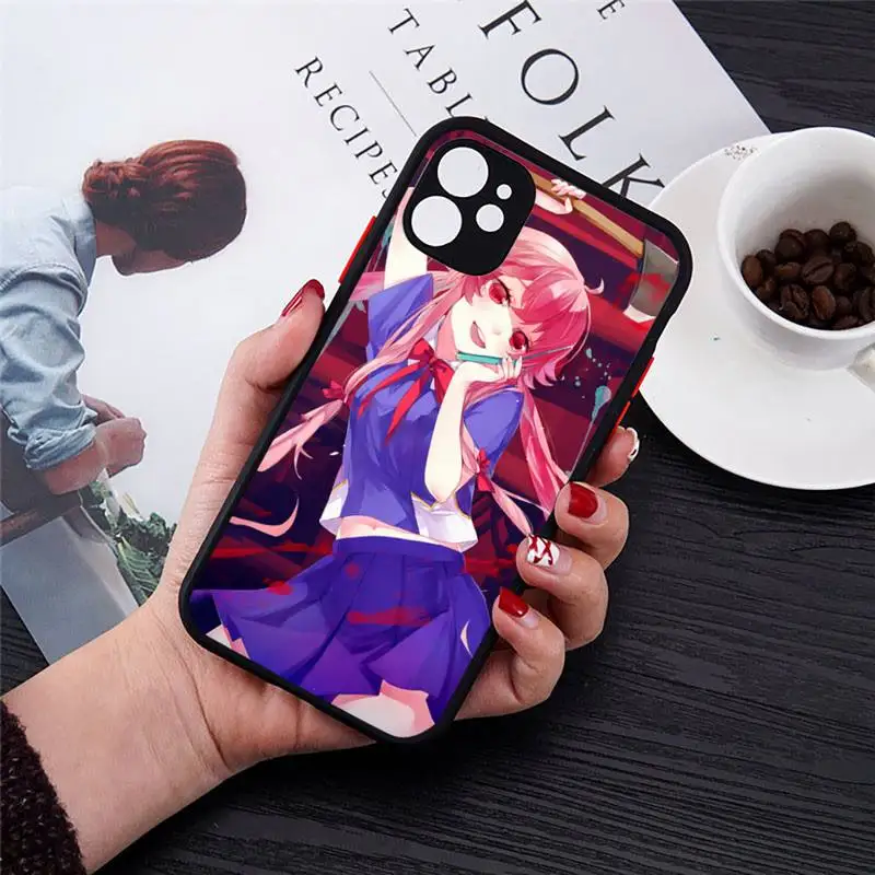 

Future Diary Mirai Nikki Phone Case Matte Transparent for iPhone 7 8 11 12 s mini pro X XS XR MAX Plus cover funda