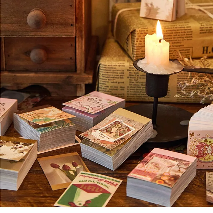 80 листов наклейки для скрапбукинга с блокнотом записей | Канцтовары офиса и дома