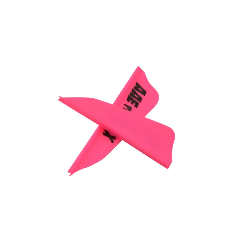 pink 50 шт. красочные 1,7" стрельба из лука стрела перо резиновое оперение стрелы для лука стрелы вала лопасти принадлежности для охоты - Цвет: pink