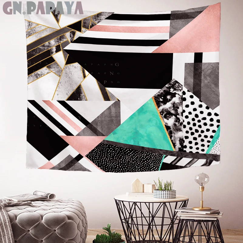 Индивидуальная Геометрическая полоса абстрактная настенная Подвеска простая