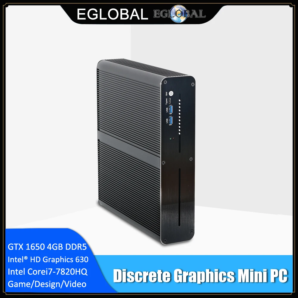 HDMI DP DVI max 8K HTPC GTX 1650 GPU маленький компьютер Intel Core i7 9700F i5 9400F 7820HQ мини игровой ПК Windows