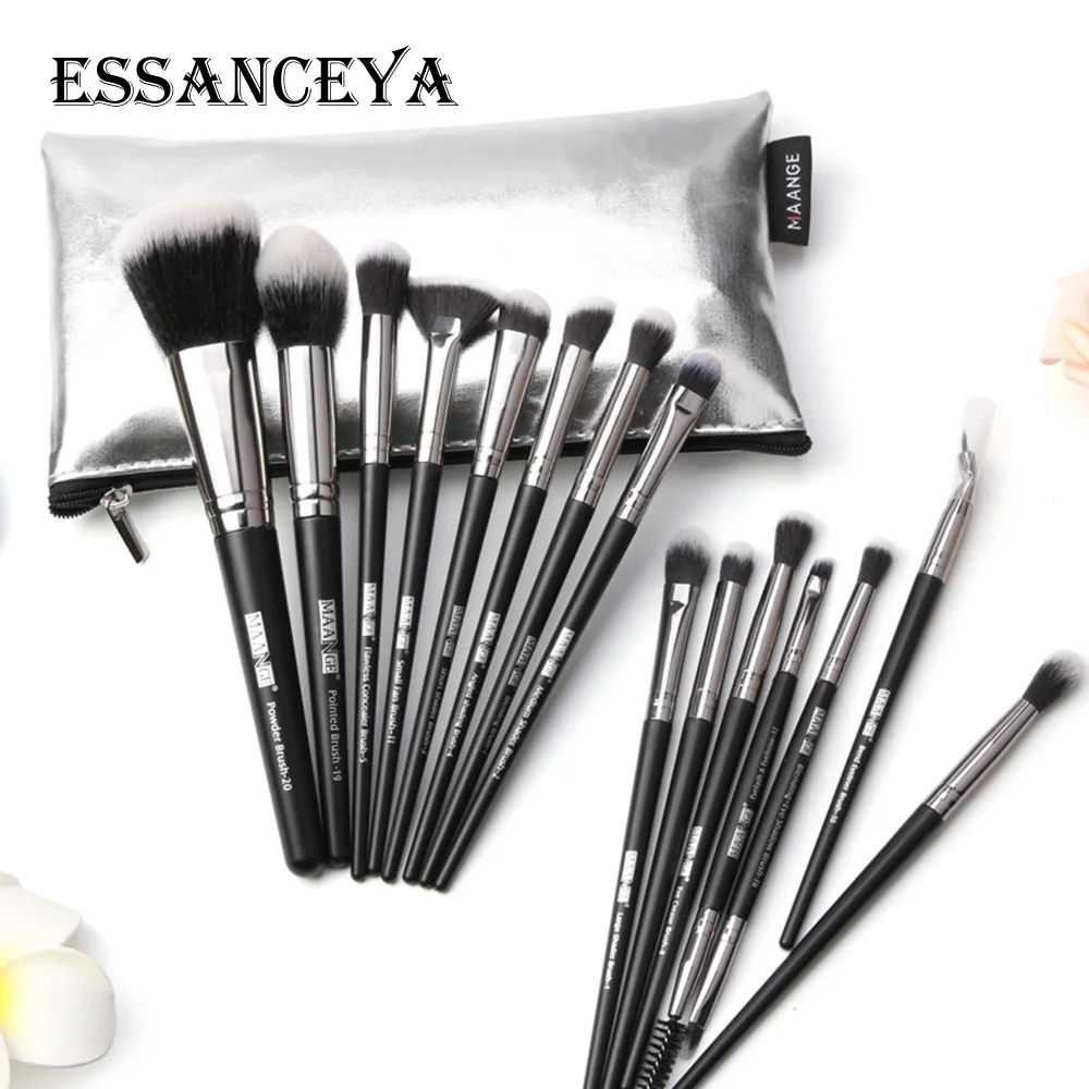 ESSANCEYA Новая мода профессиональный макияж кисти для макияжа кисточки 15/18/20 шт глаз для пудры, основы, кисти для макияжа, для румян Набор для Красота