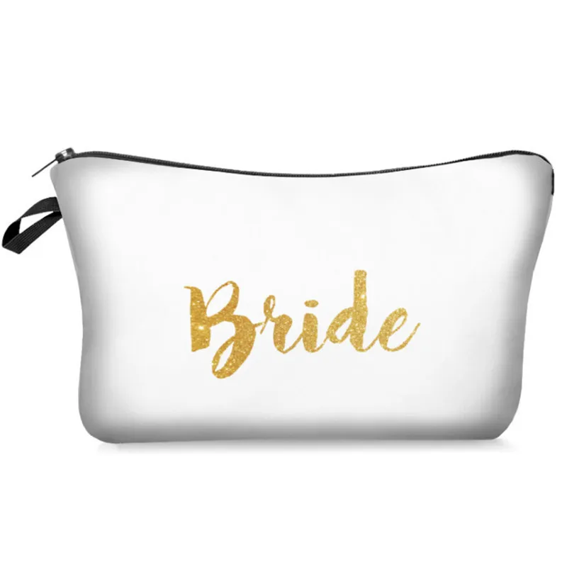 Bridesmaid Gift Team Bride To Be Hair Clip Wristband Cosmetic Bag Wedding supplies Bridal Shower Bachelorette Party Decoration-S | Дом и сад